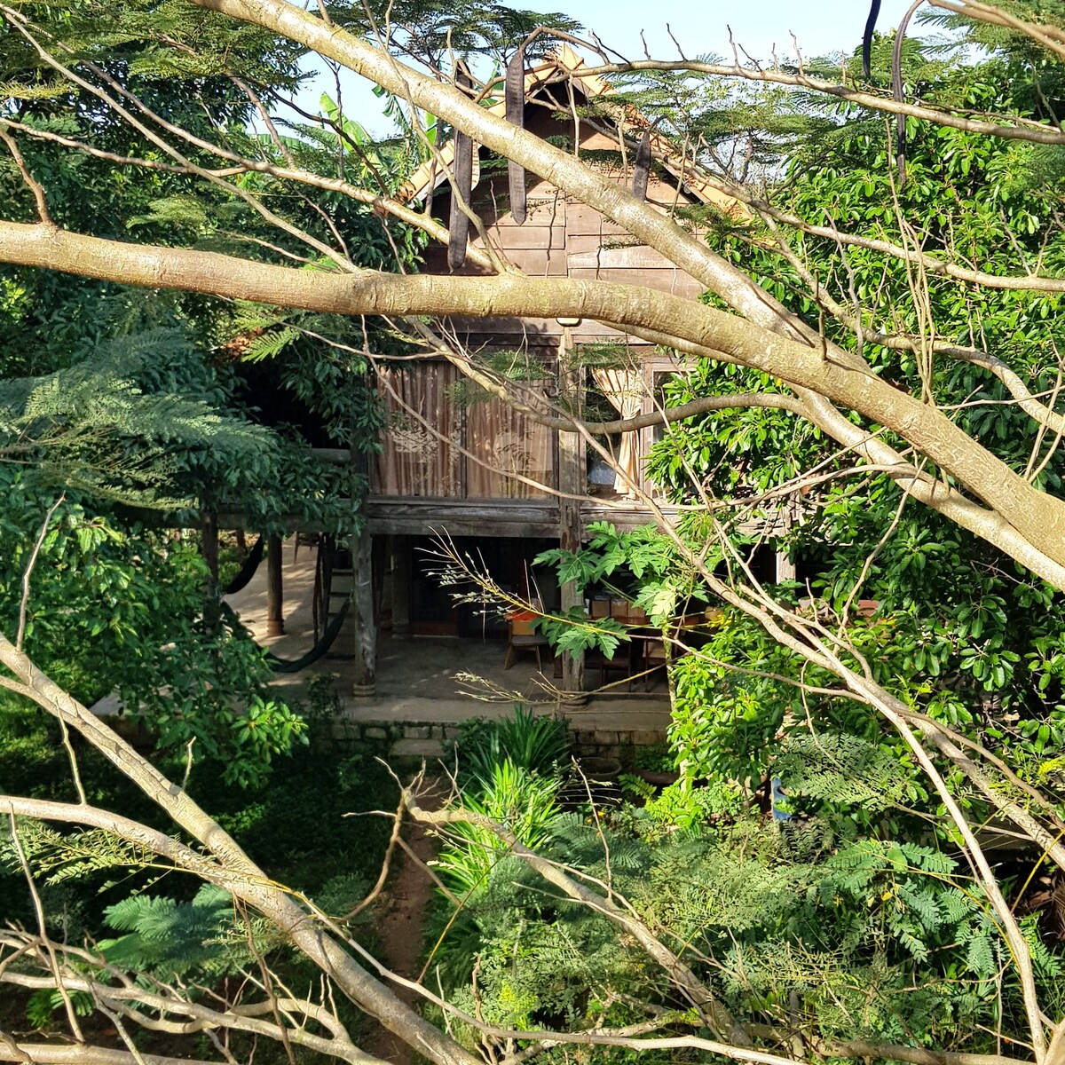 Ethnic Wooden House 2 at HappyZen Farm