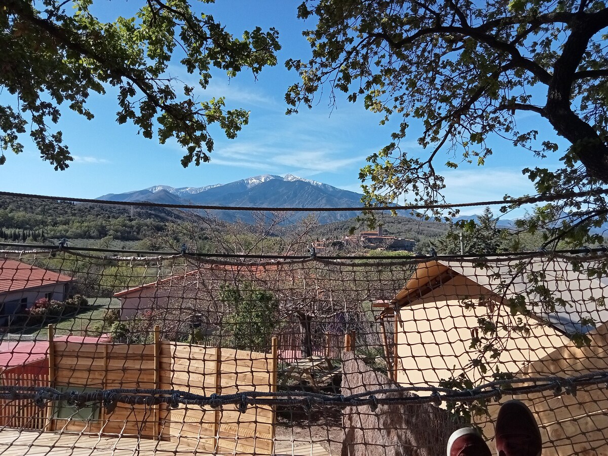 Dôme avec vue sur le Canigou !