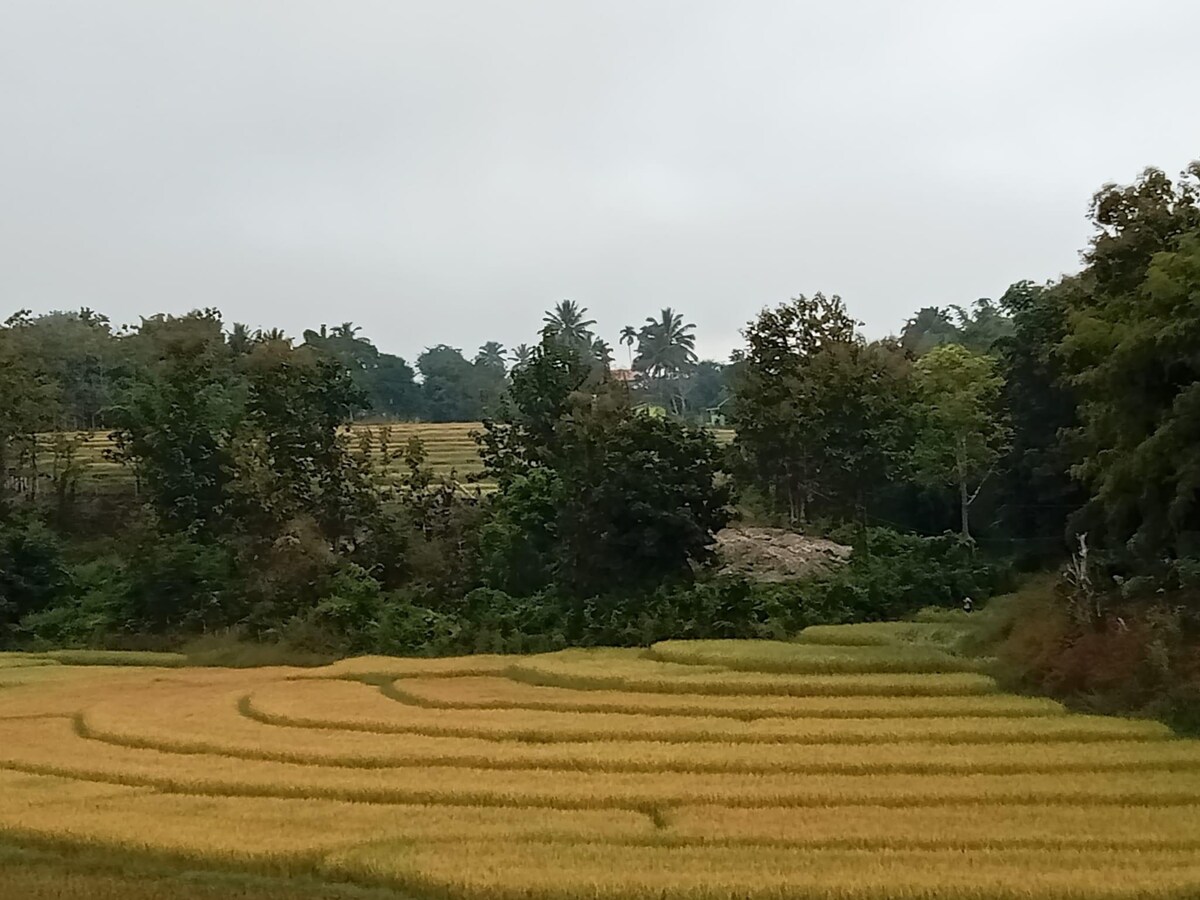 山谷中的Baan Hua Na ，河景， Mae Woke桥- Monjeong - Omkoi