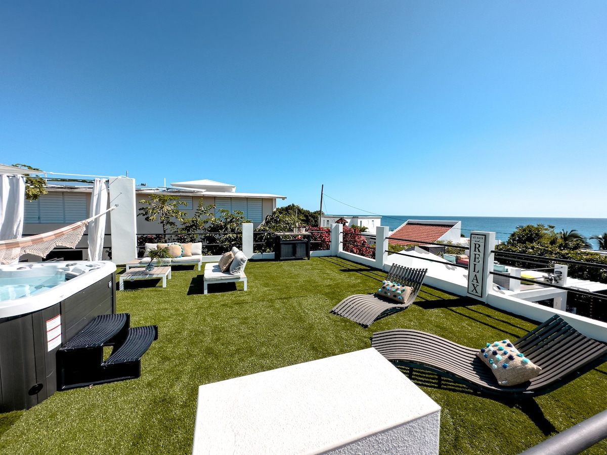 Beach Villa @El Cocal• rooftop• jacuzzi•pool table