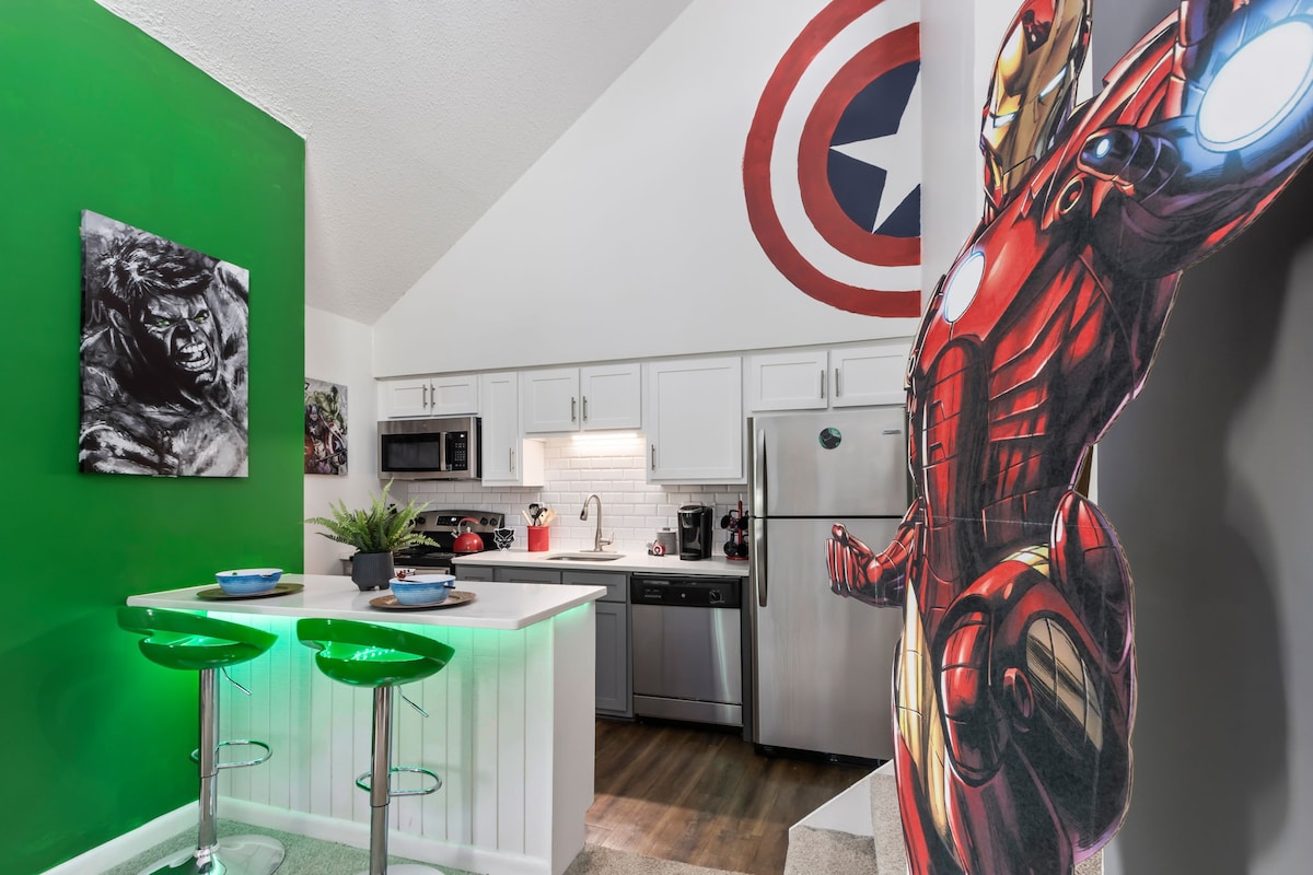 Marvel Themed Loft near Mid-City