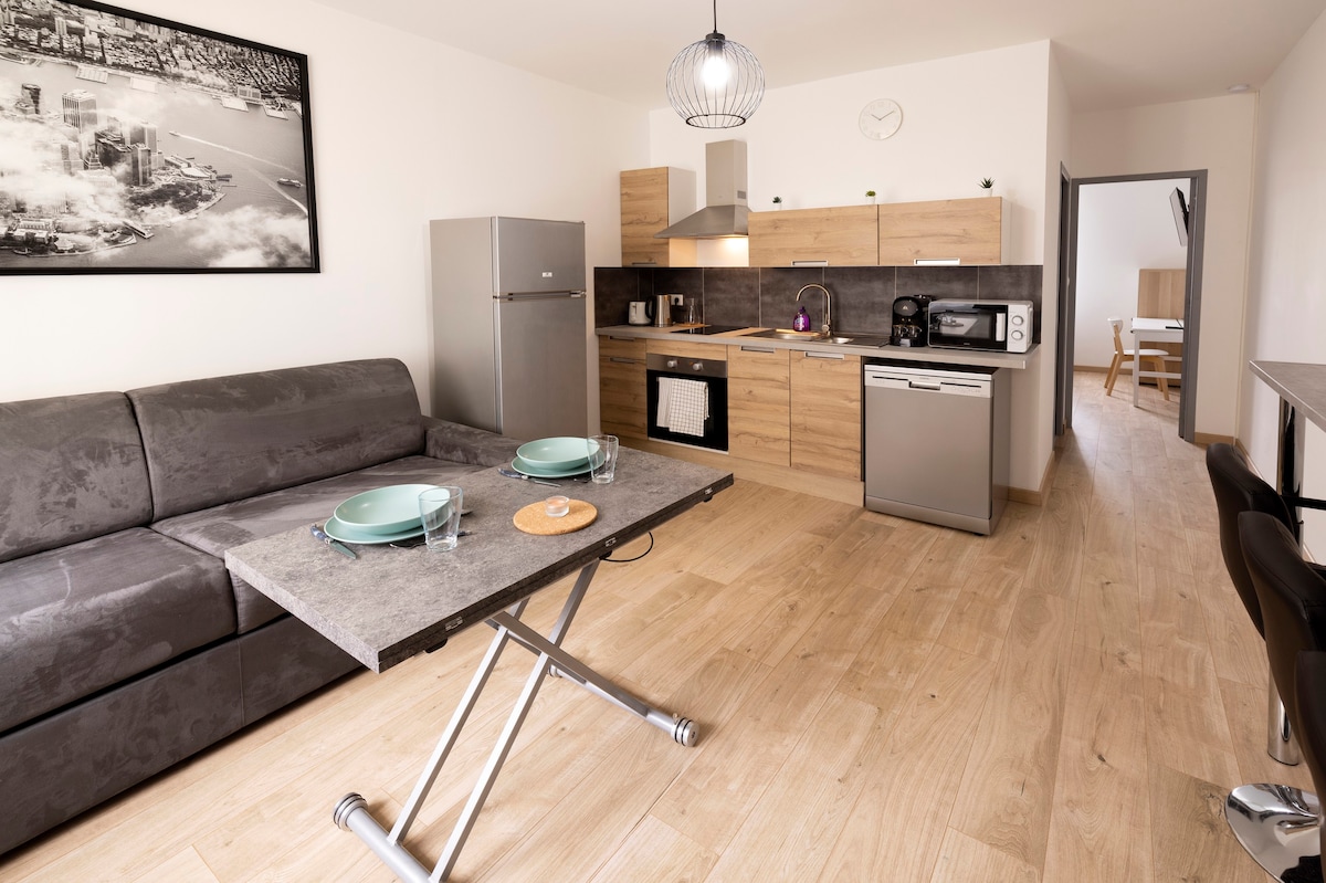 Appartement rénové proche gare