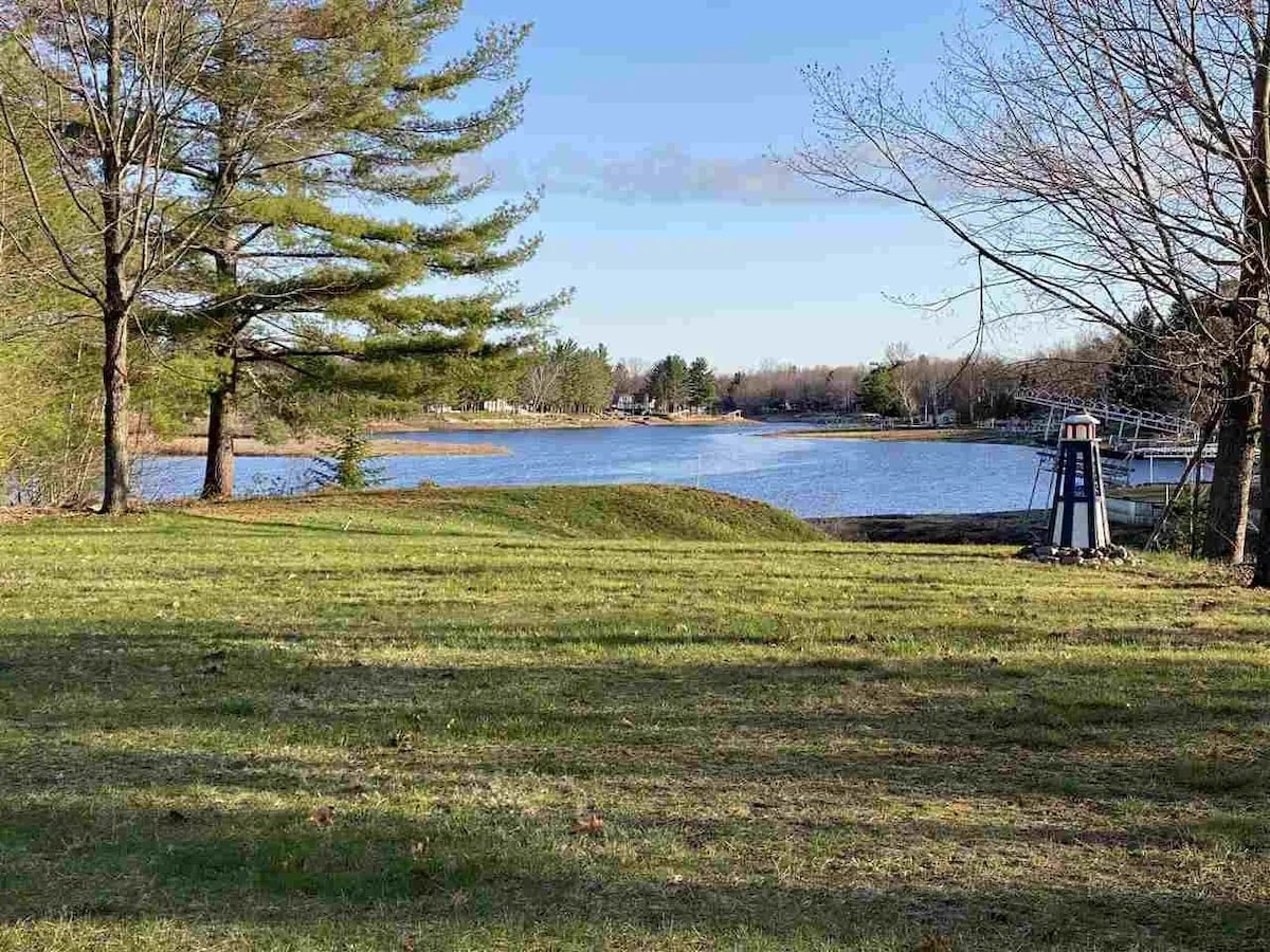 Updated Ranch on Secord Lake with a Private Beach
