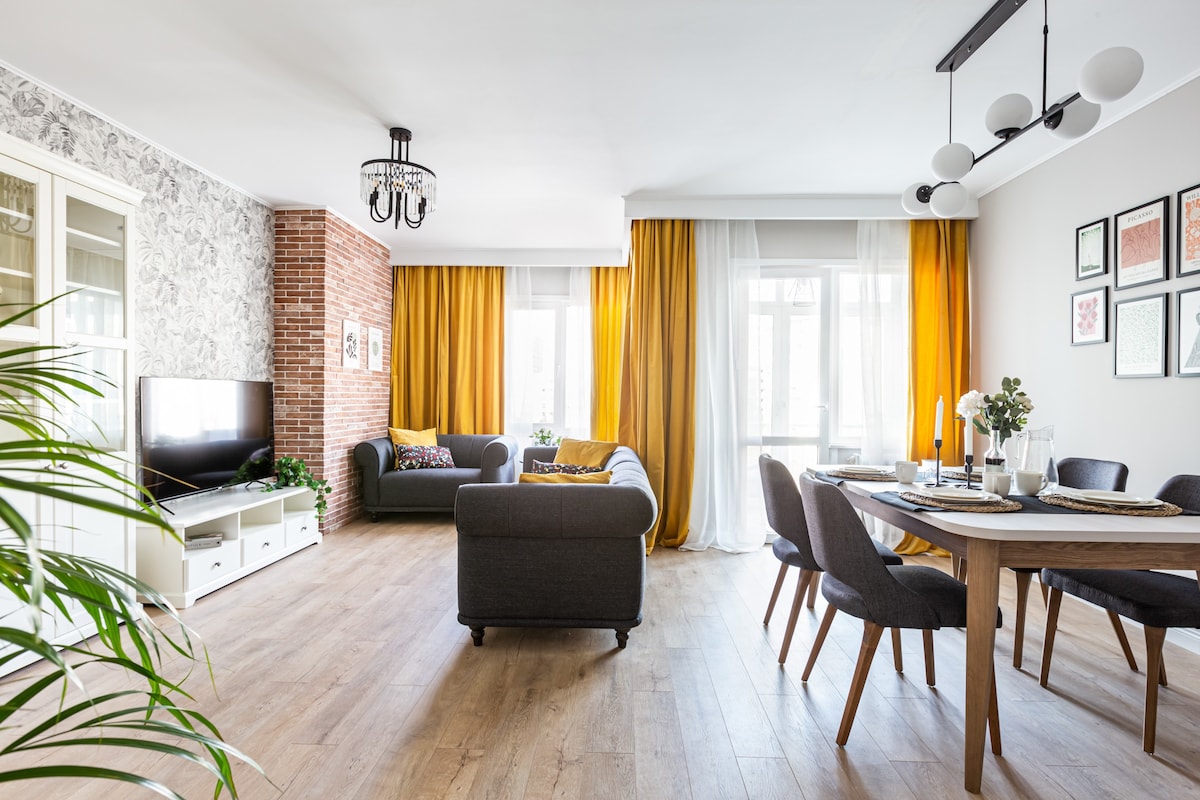 AT HOME | Yellow Apartment