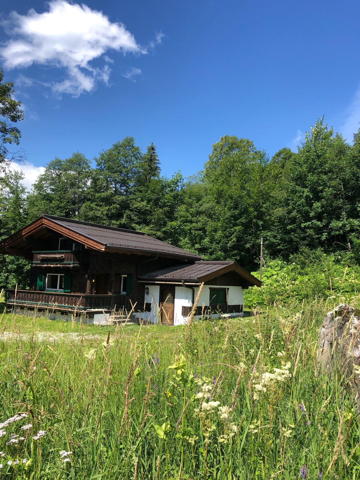 Traumhafte Imkerhütte mit malerischem Talblick