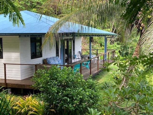 La maison bleue Raiatea opoa