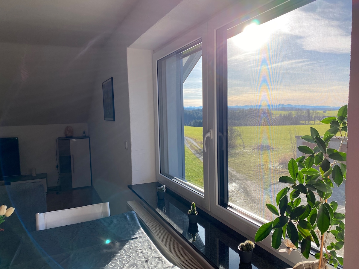 Wohnung im Allgäu mit Bergblick