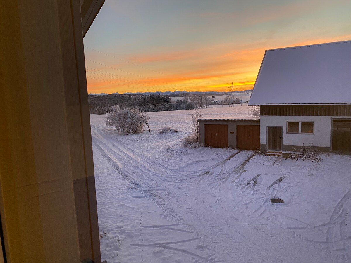 Wohnung im Allgäu mit Bergblick