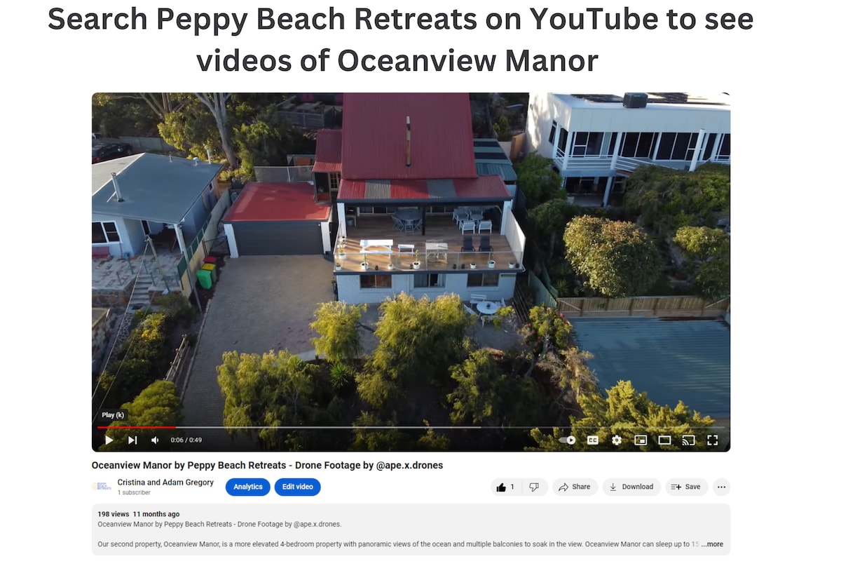 Oceanview Manor by Peppy Beach Retreats®