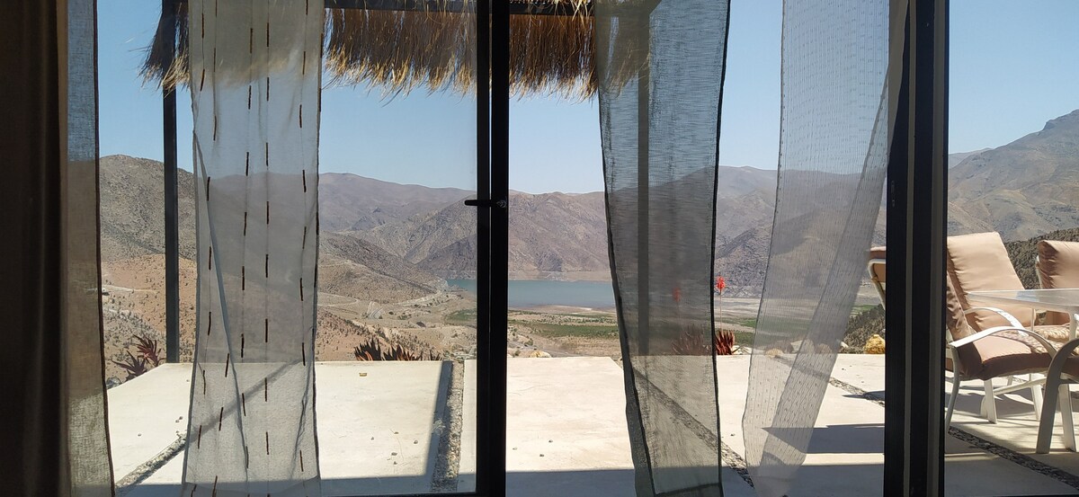 Casa Puclaro, terraza panorámica, 7 personas