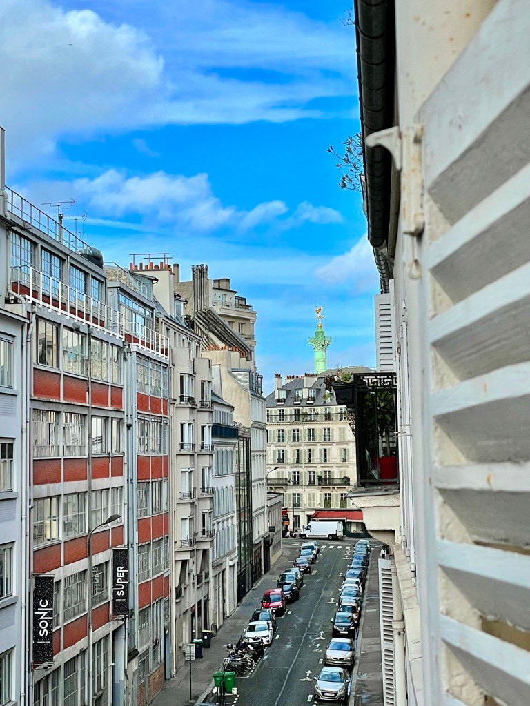 巴士底：明亮的巴黎单间公寓-无遮挡景观