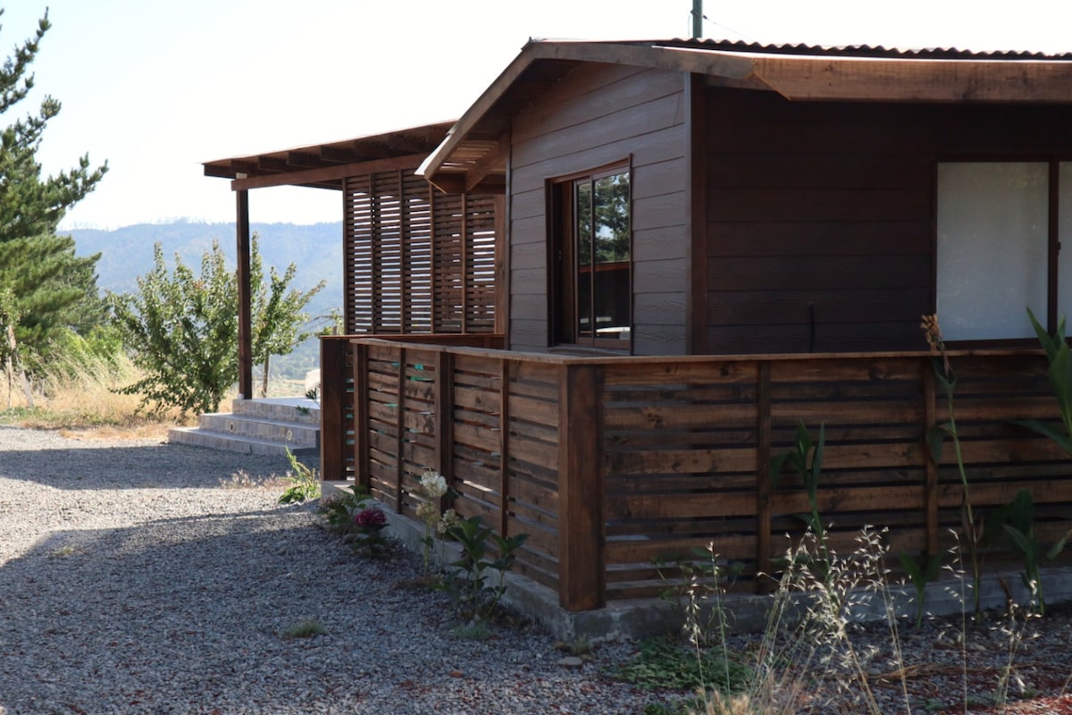 Acogedora cabaña con tinaja y camas de cuarzo