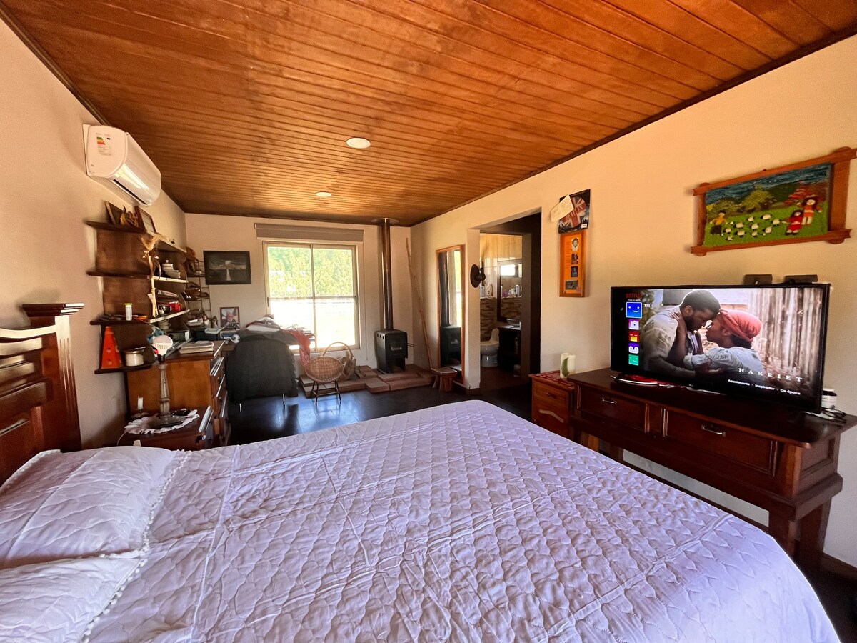 Habitación en campo con piscina