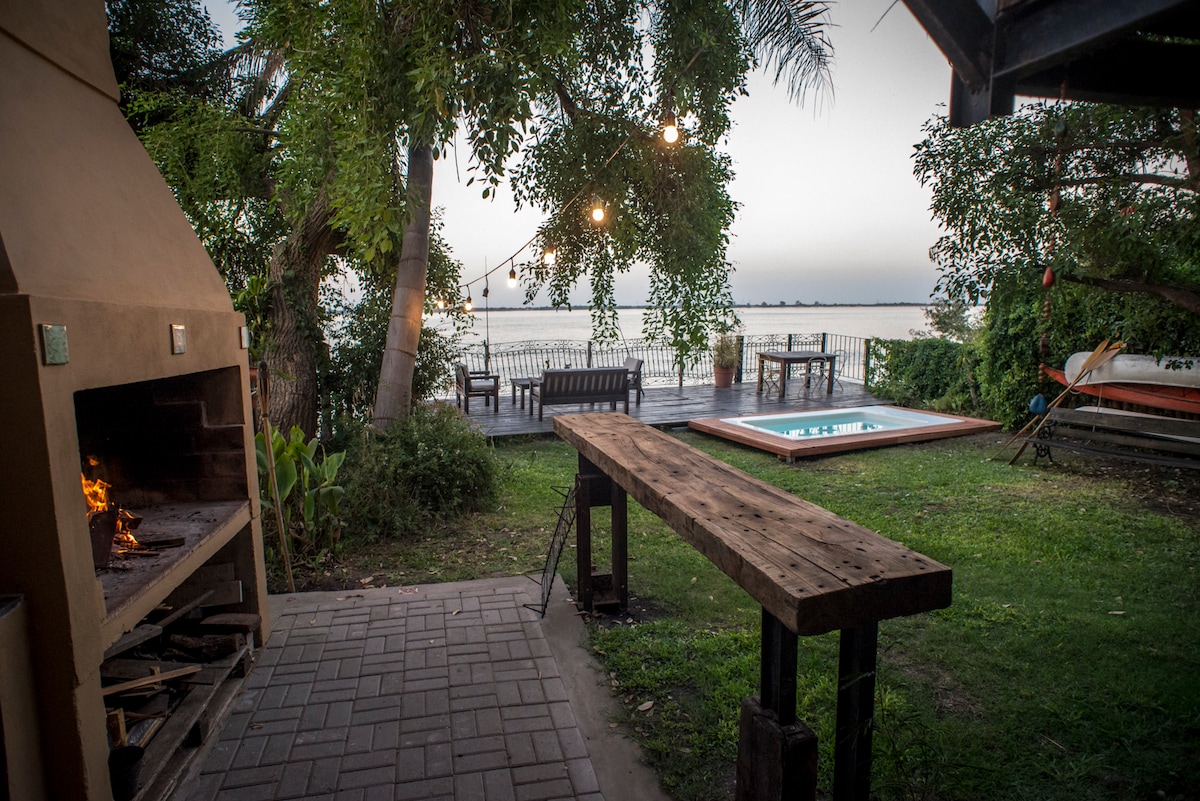 Casa Río Paraná, Amplia, Piscina Muelle Deck.