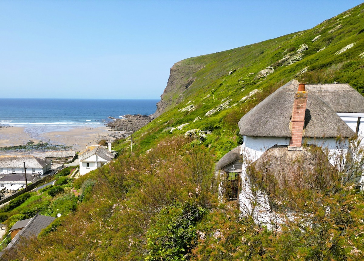 Thatchways: Stunning cottage overlooking beach