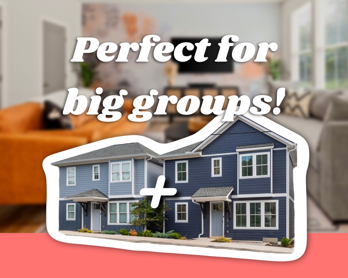 2x Homes for Big Groups! 1.4mi to Broadway and DT!