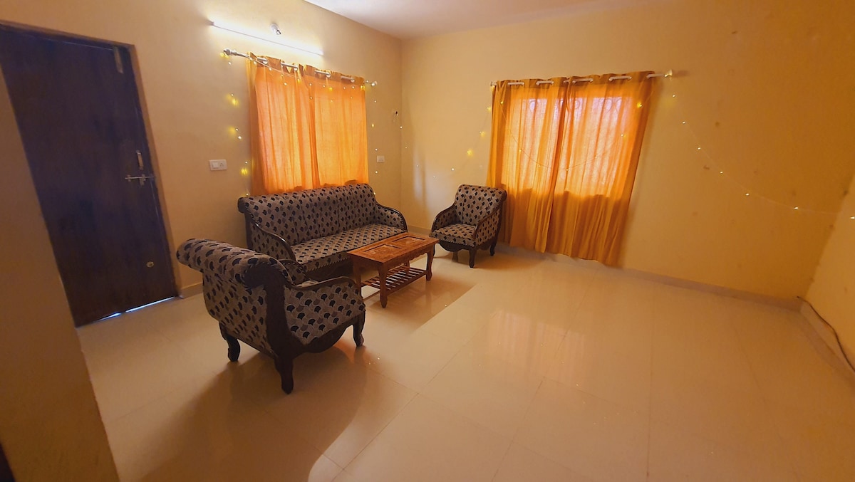 2BHK flat with air con. and wifi