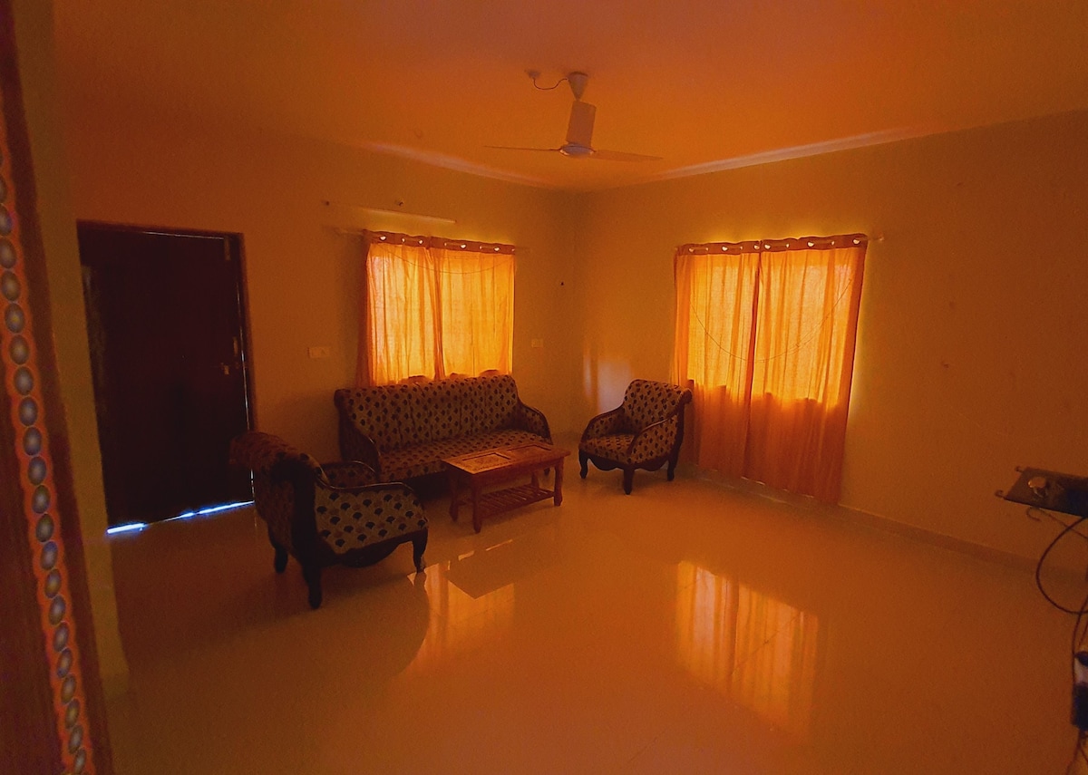 2BHK flat with air con. and wifi