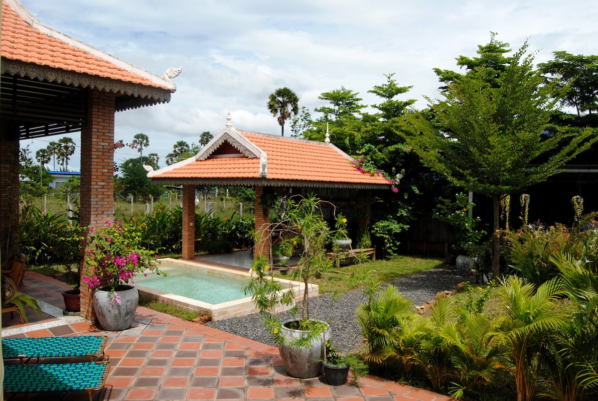 Villa, un havre de paix avec piscine à Kampot