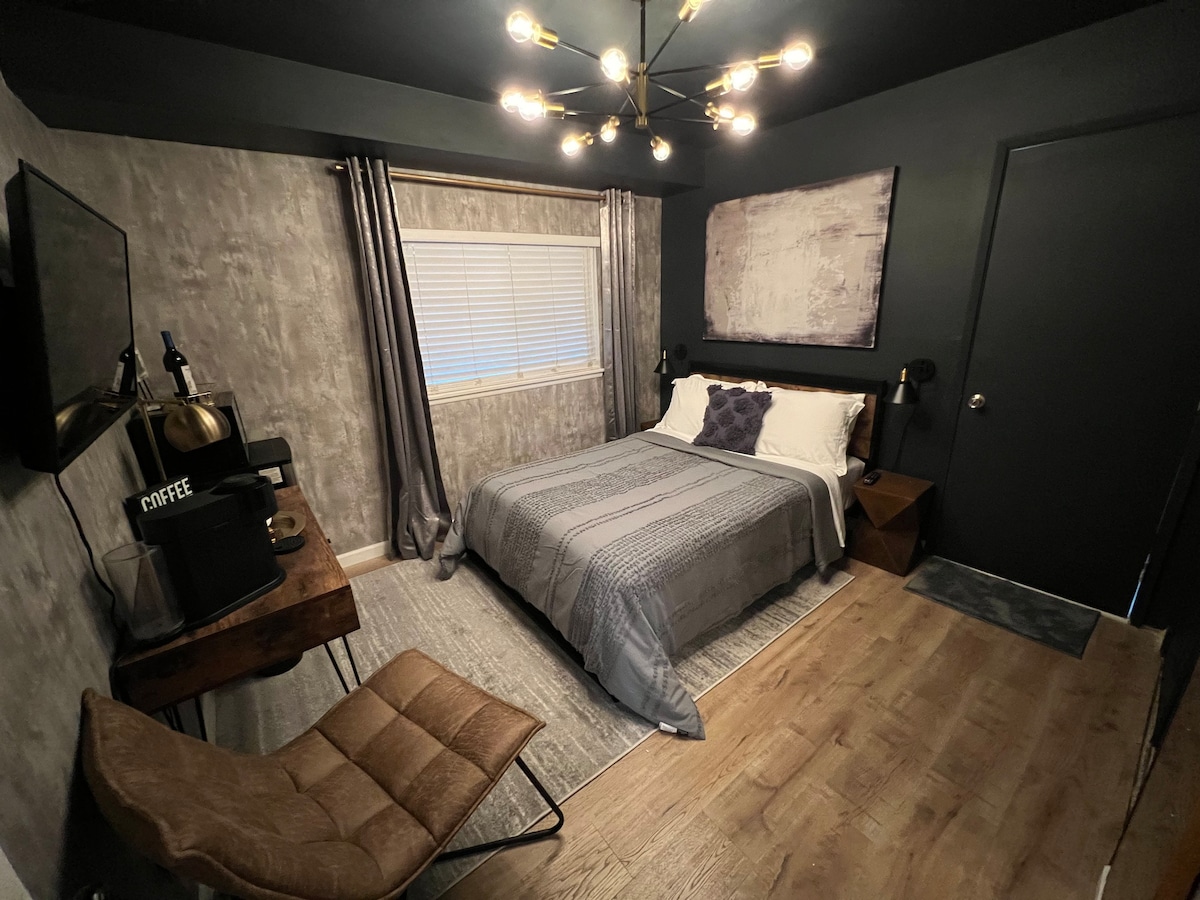 Industrial style bedroom