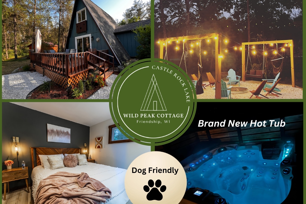 A-Frame, NEW Hot Tub, Huge Fire-pit and Coffee Bar