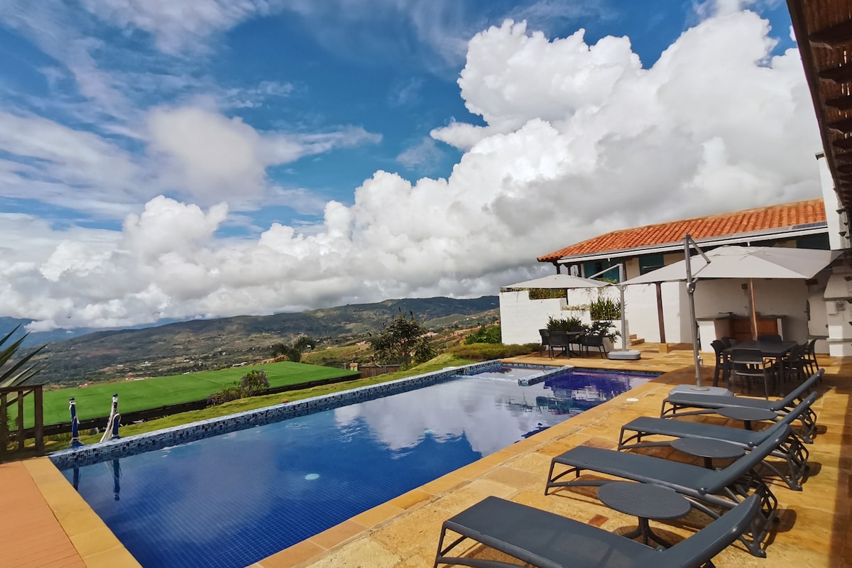 Villa Las Churus con la mejor vista a Barichara