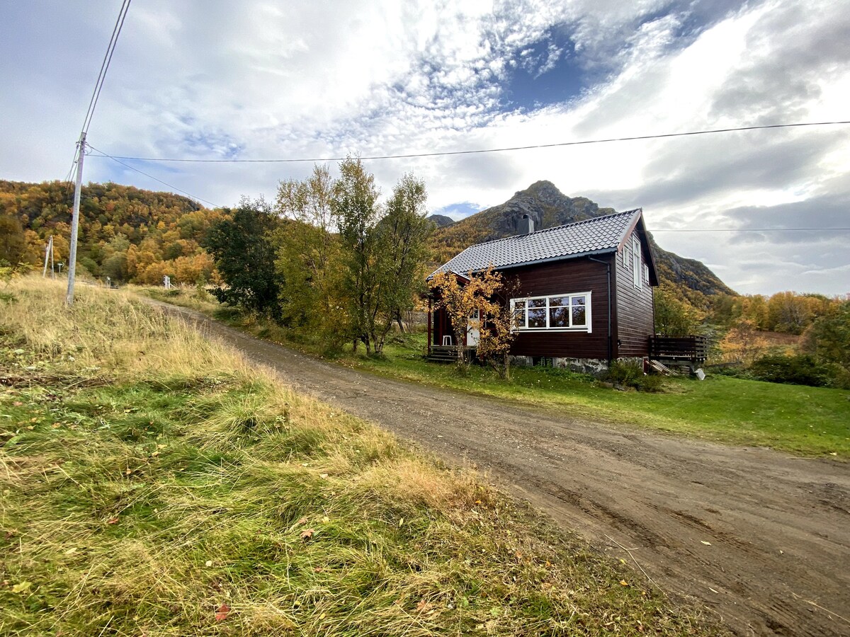 Cosy Norwegian cabin at Hamn, Senja