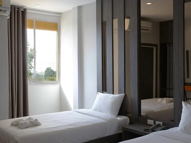 Buriram Thailand Hotel 2 Sgl Beds/ 2A/ 1K 0-8y.o.