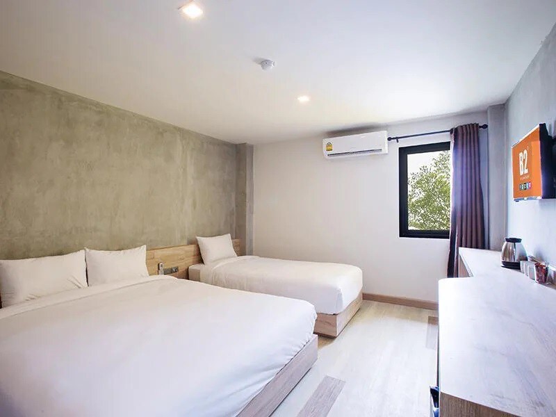 Buriram Thailand Hotel - 1 Sgl Bed + 1 Dbl Bed
