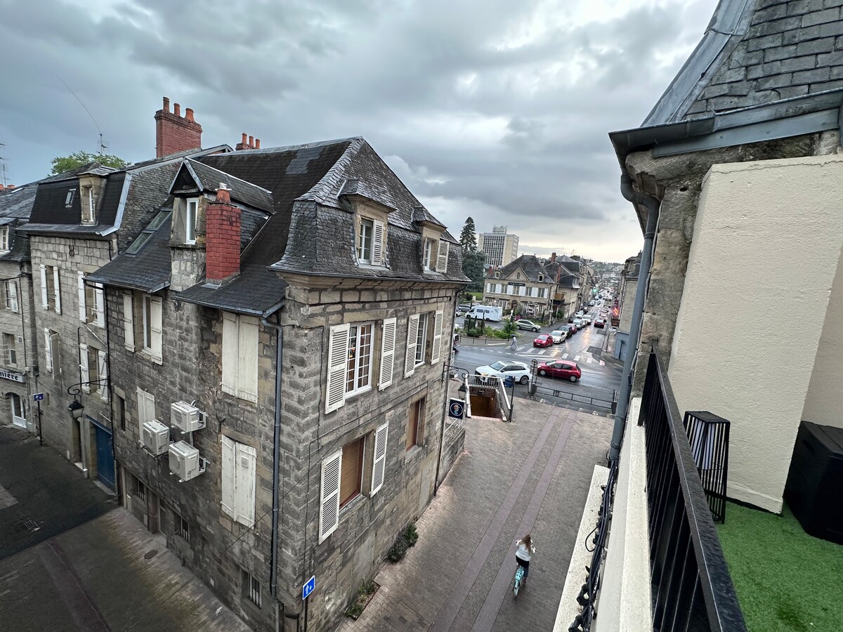 Appartement climatisé avec terrasse sur le toit