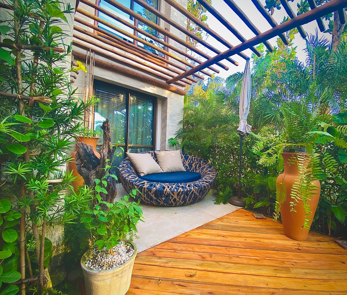 Elegante apto com garden no Cumbuco #WaiWai