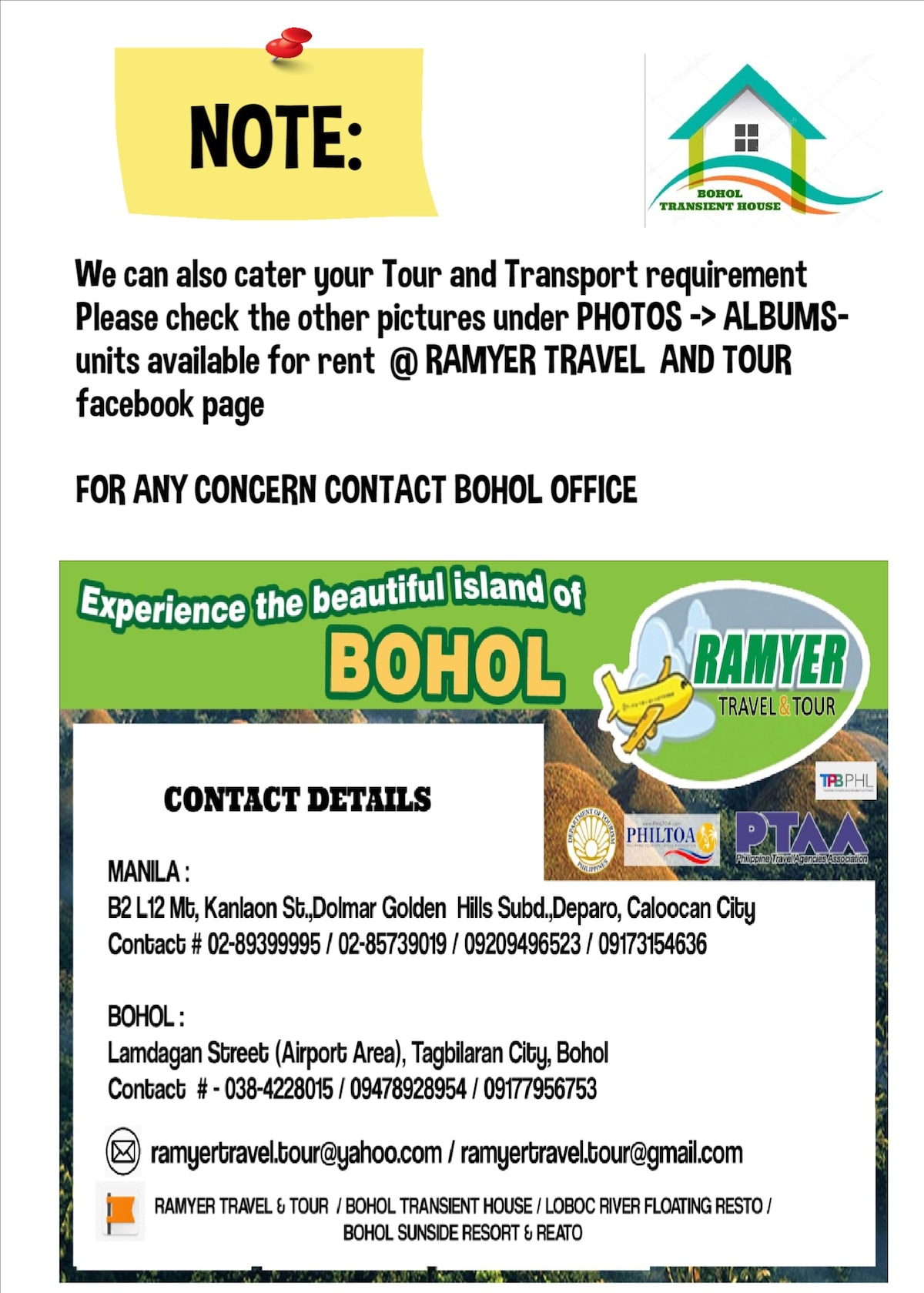 Bohol House For Rent