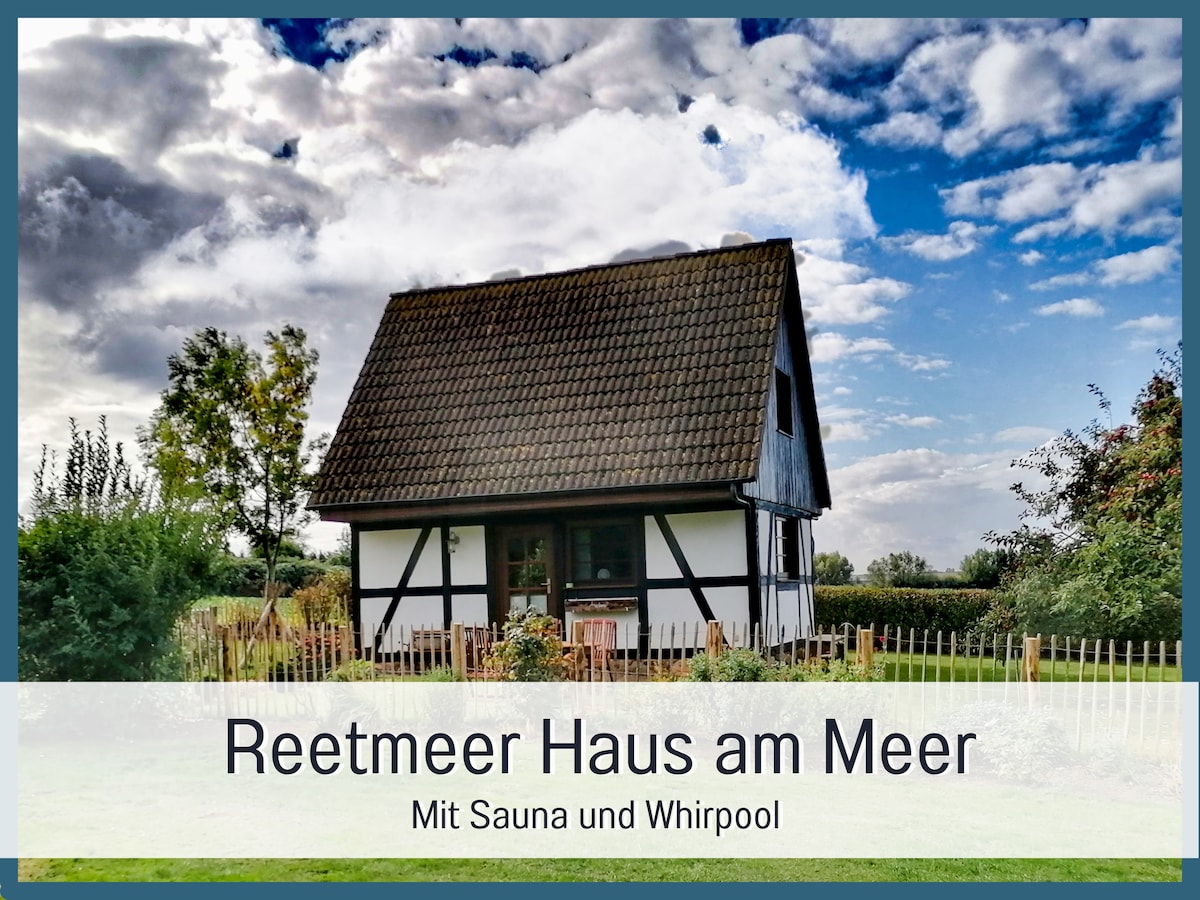 Reetmeer FeWo Haus am Meer带桑拿+漩涡泳池