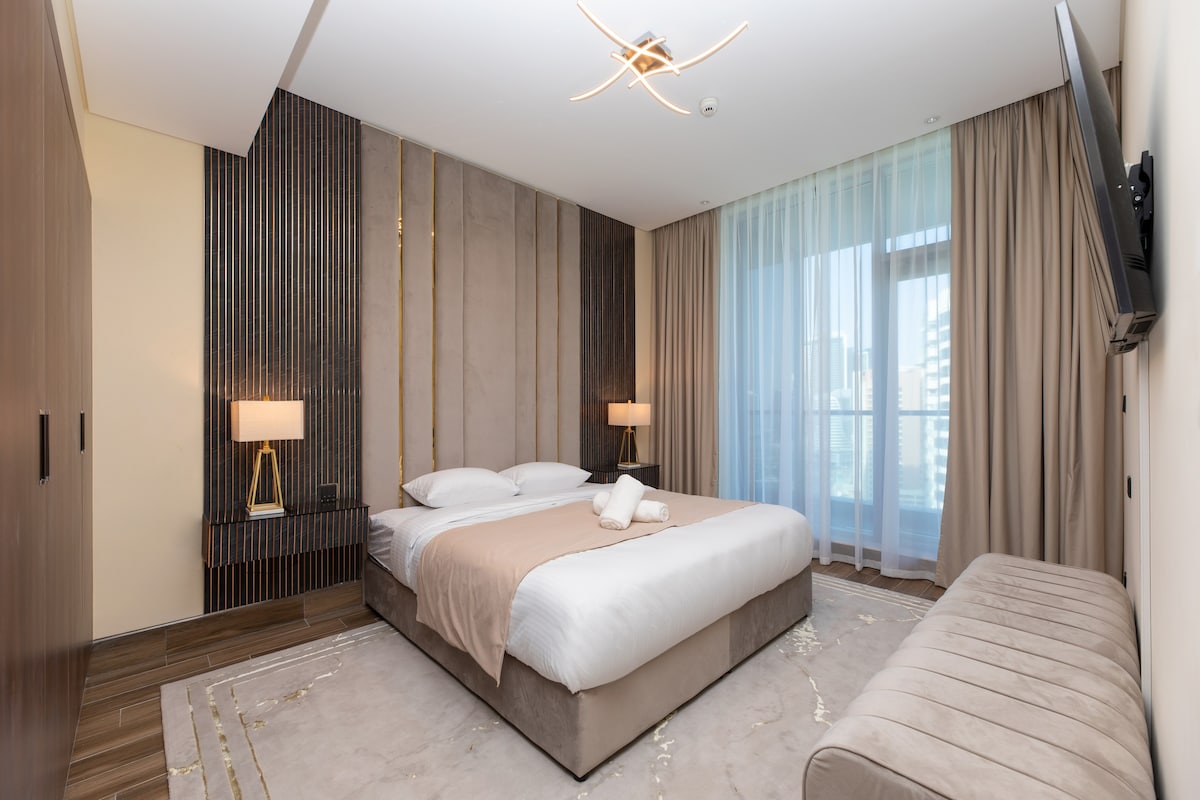舒适的1卧室|步行即可抵达哈利法塔（ Burj Khalifa ）和迪拜购物中心（ Dubai Mall ）