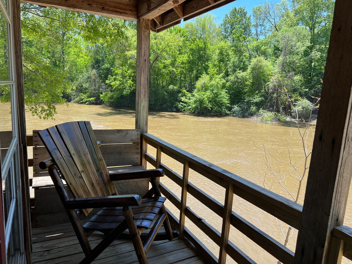 Rustic Riverfront Rental Retreat - Cozy Cabin #1