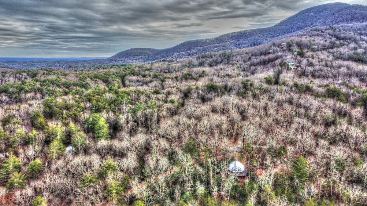 Yonah Go Glamping? Brasstown Geodesic Domeidome Sleep 4