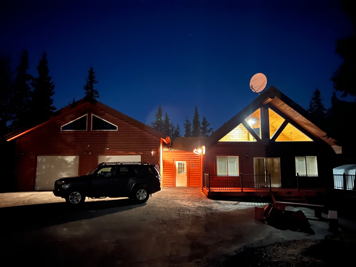 Classic Alaska log cabin