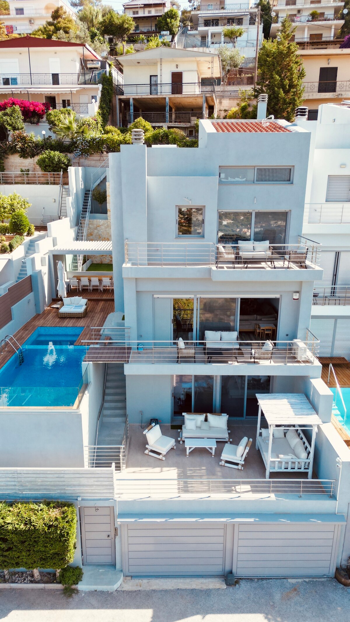 Villa Azzura with sea view&Pool at Athens Riviera