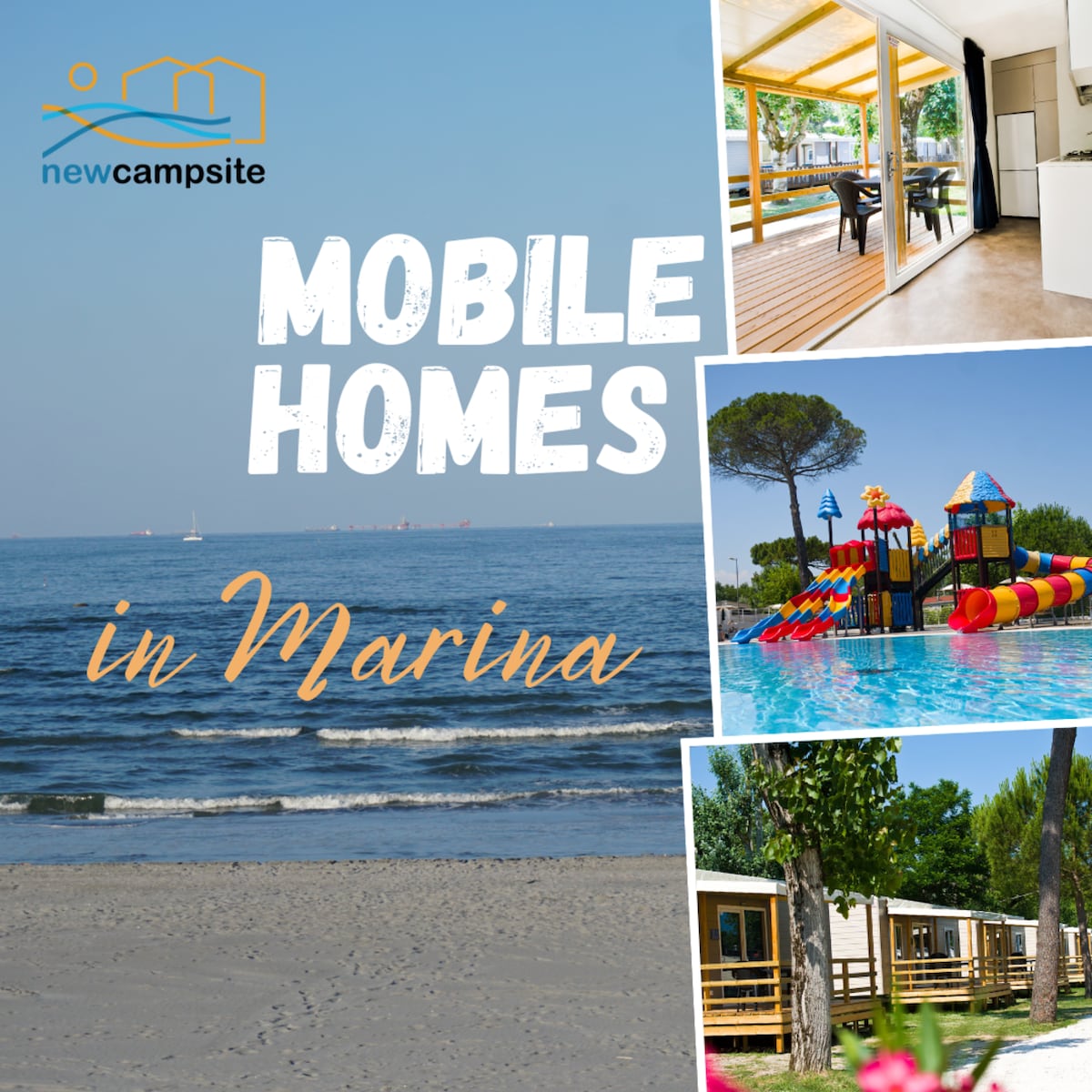 Punta Marina海滩旁边的现代移动房屋Maxi