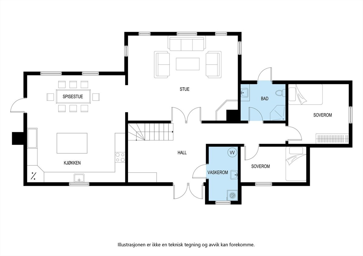 Luxorious cabin with 5 bedrooms, jacuzzi and sauna