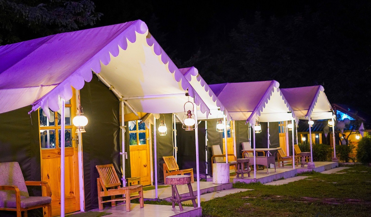 Private Luxury Swiss  tent, Kasol.