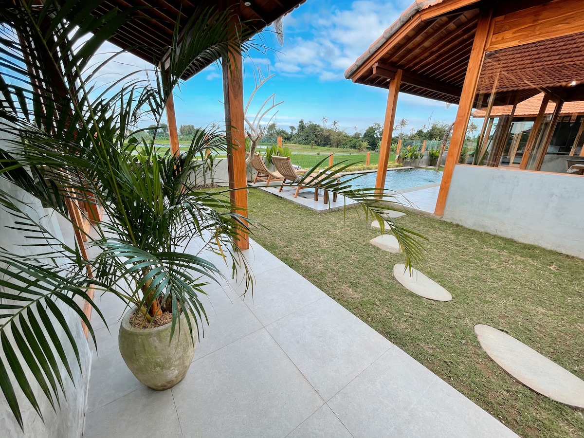 Amazing view, 2 Bd stylish villa 3, Seseh, Canggu