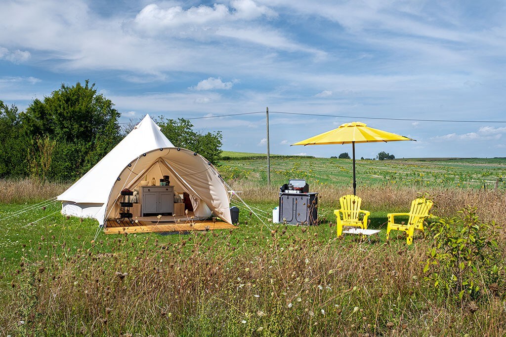 Bell Tent op prachtplek (Ø5m)