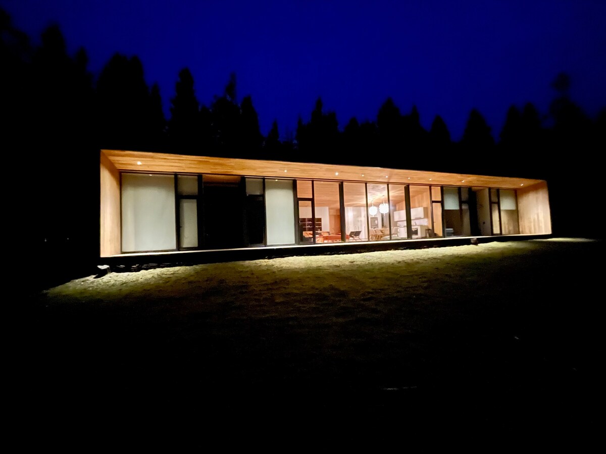 Casa Nórdica vista Volcán Lanin - Casadelvolcan