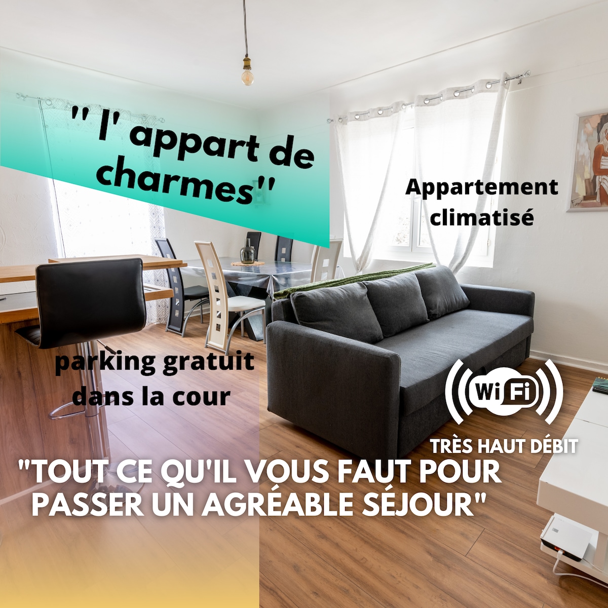 l'Appart de charme avec place de parking privative