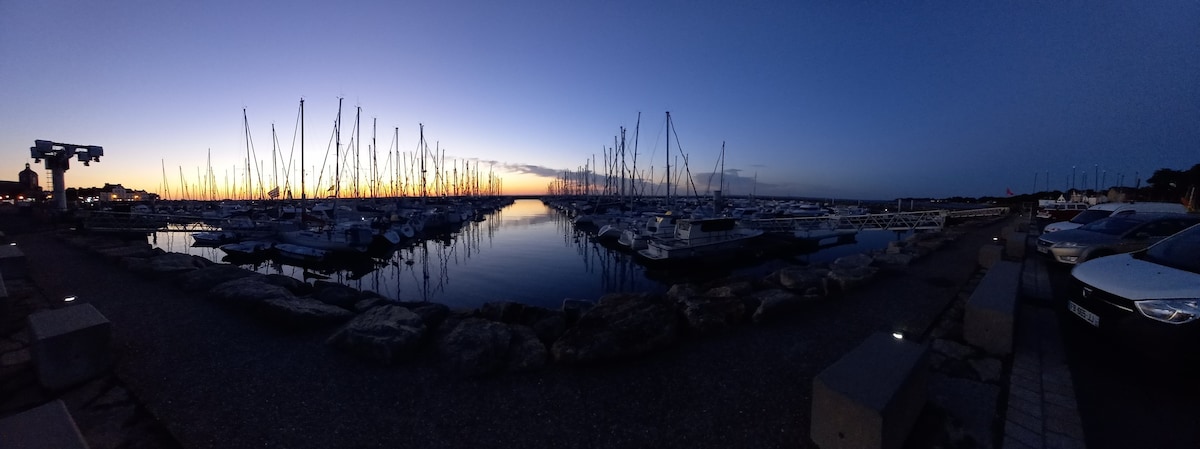 Logement bateau à quai Pornic