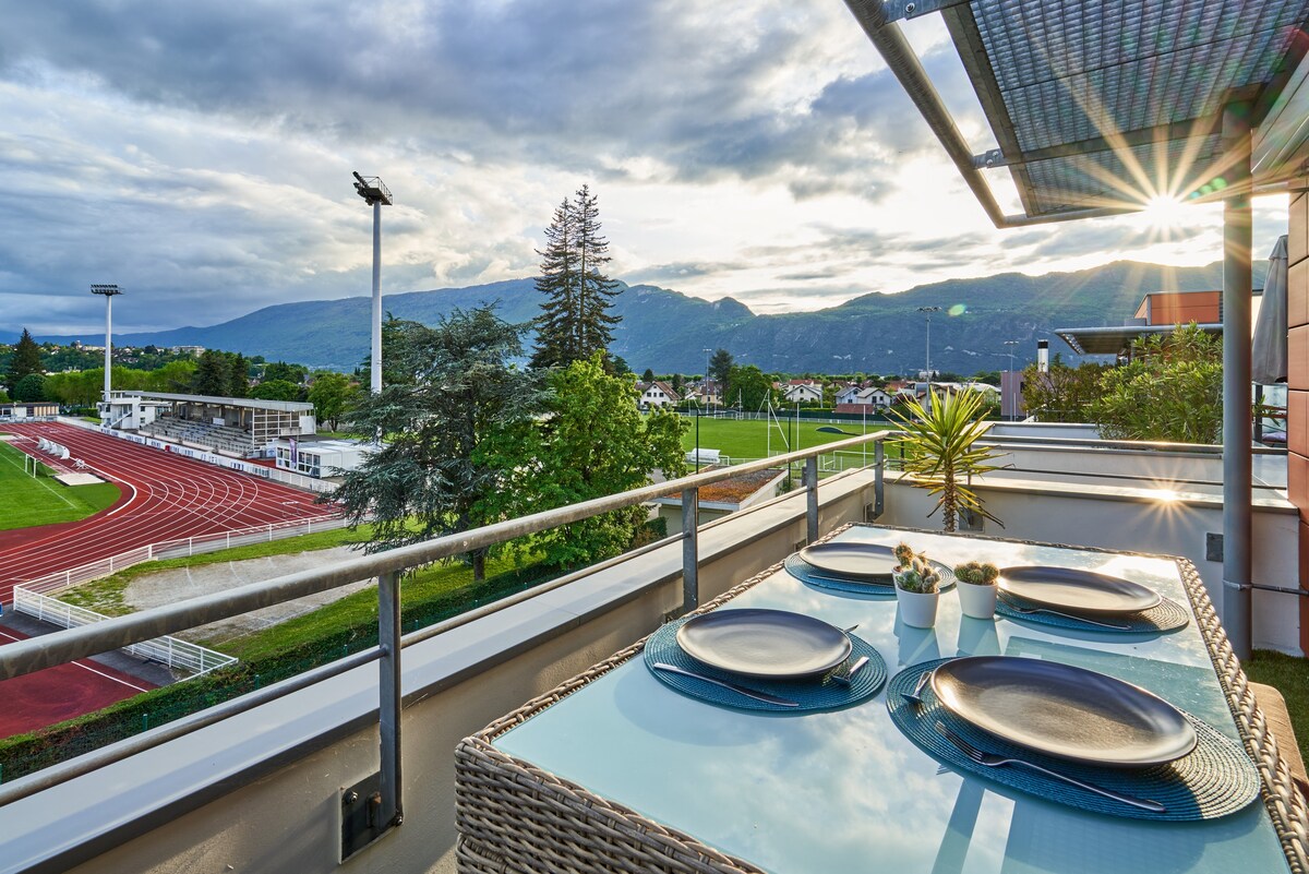 Duplex Roof Top vue magnifique