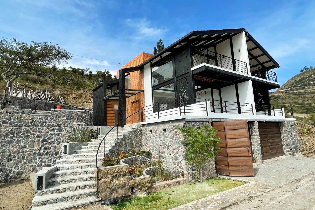 俯瞰Lake-Balcony Real # 3的房子- Casa Colibrí