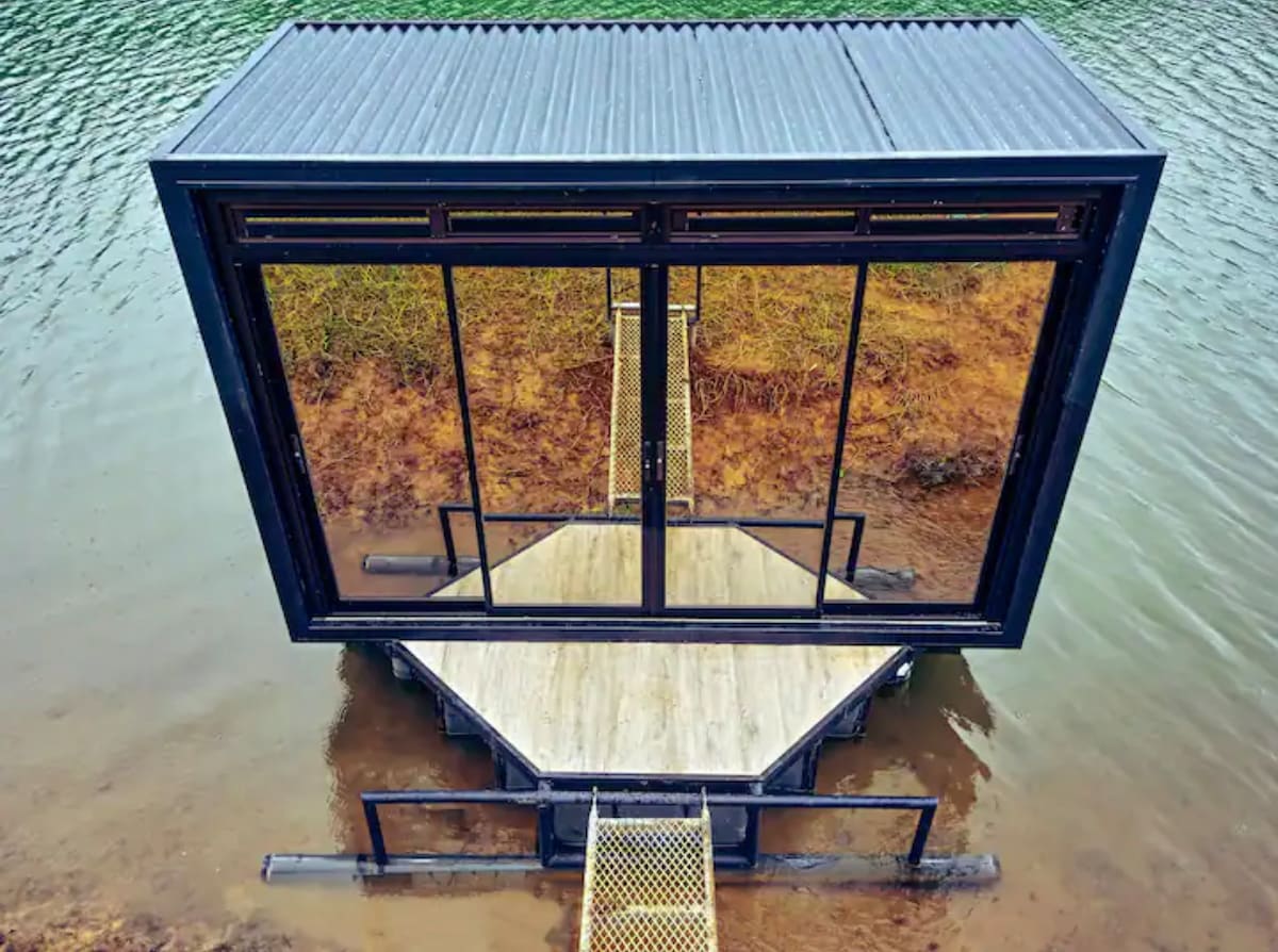 Experience & Enjoy: Lake Floating Tiny Boat House!