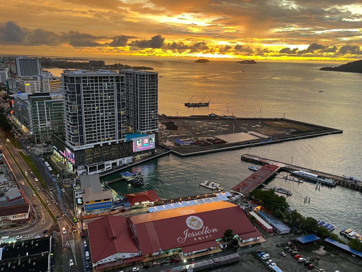 海景2卧室@ Jesselton Point 2